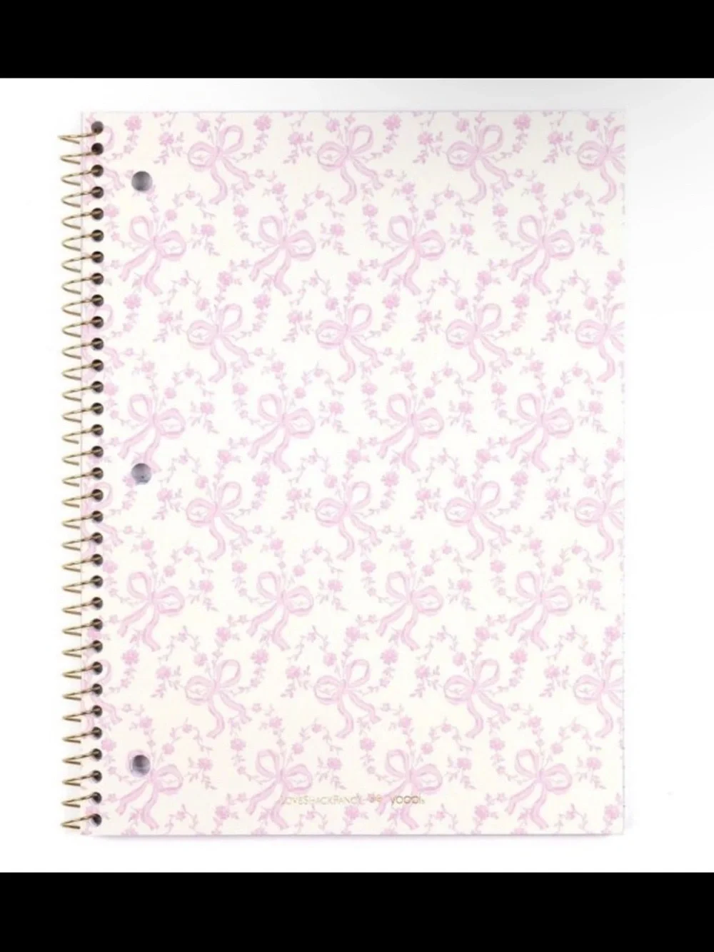 LoveShackFancy target Coquette Bow Notebook,